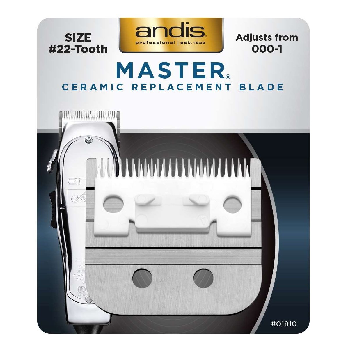 Andis Master Ceramic Replacement Blade Size 22-Tooth Andis Master Ceramic Replacement Blade Size 22-Tooth