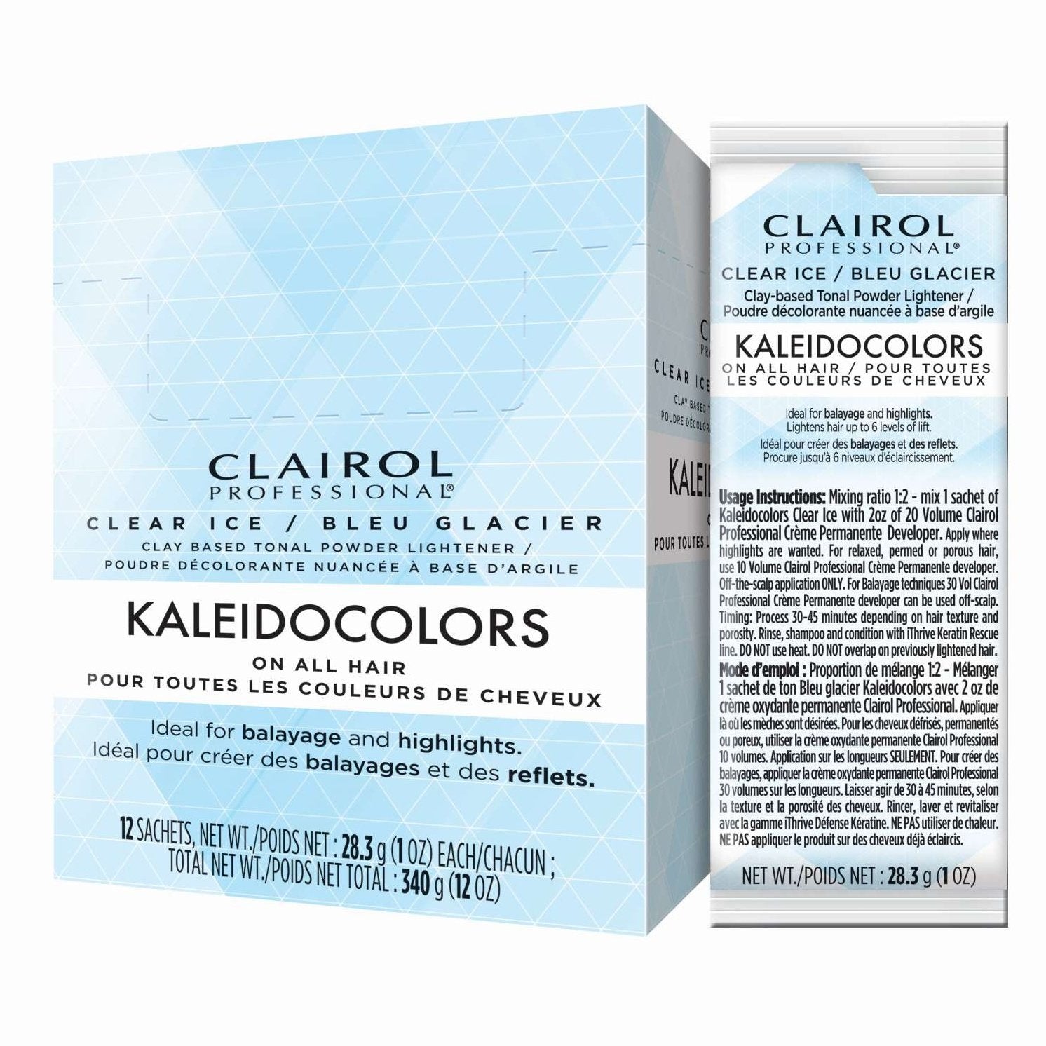 Clairol Professional Clear Ice Tonal Powder Lightner Kaleidocolors On All Hair Clairol Professional Clear Ice Tonal Powder Lightner Kaleidocolors On All Hair