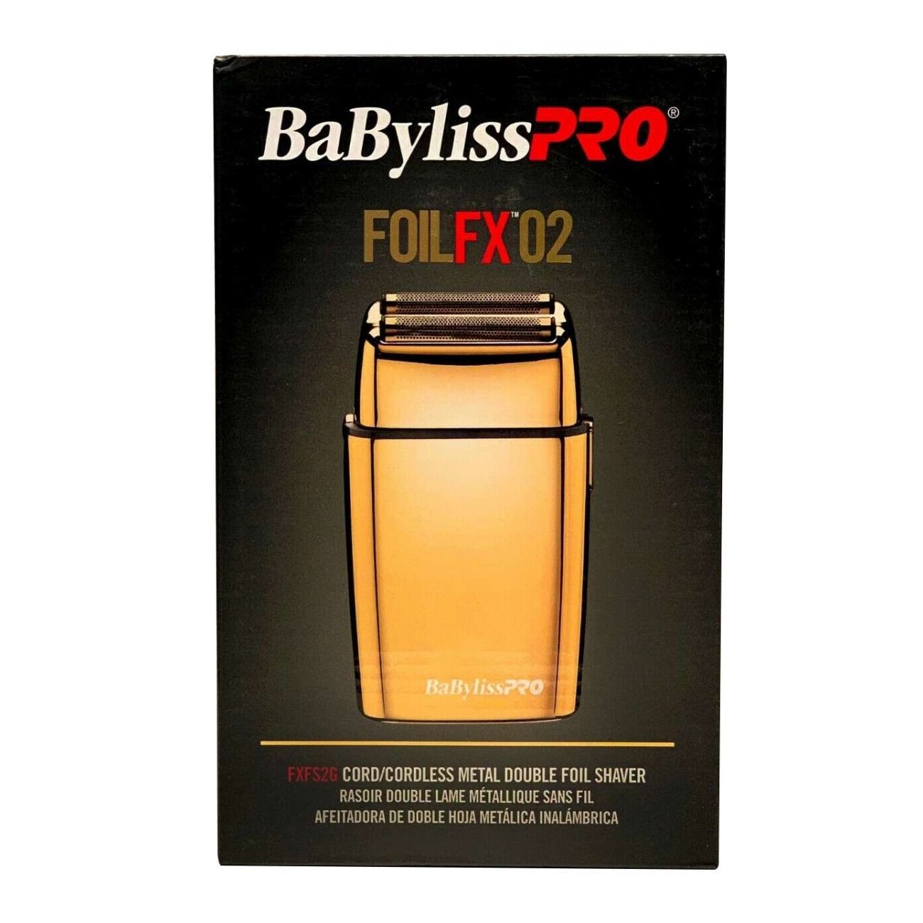 Babylisspro Foilfx02 Cordless Gold Metal Double Foil Shaver Babylisspro Foilfx02 Cordless Gold Metal Double Foil Shaver