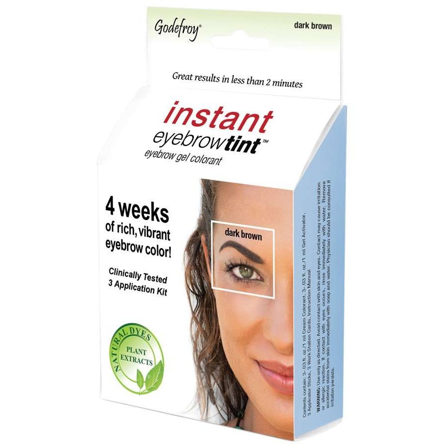 Instant Eyebrow Tint Sensitive - Three App Kit - Dark Brown Instant Eyebrow Tint Sensitive - Three App Kit - Dark Brown